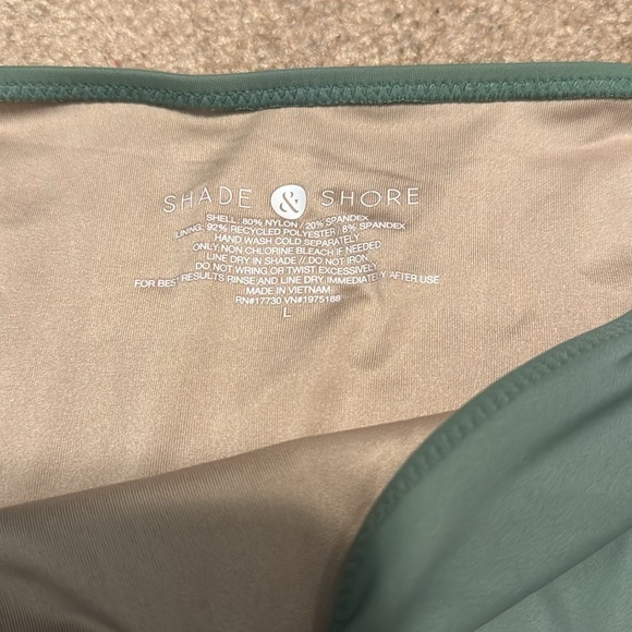 Shade and shore high rise bikini bottoms size L - Picture 2 of 3